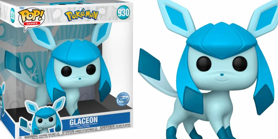 Super-Sized Pop!>Pokemon - Glaceon 10" Jumbo Pop! Vinyl Figure