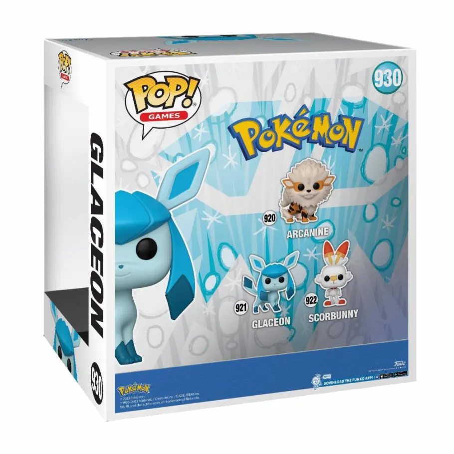 Super-Sized Pop!>Pokemon - Glaceon 10" Jumbo Pop! Vinyl Figure