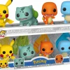 Pop! Bundles>Pokemon - Pikachu, Bulbasaur, Charmander & Squirtle (Starters) Pop! Vinyl 4-Pack