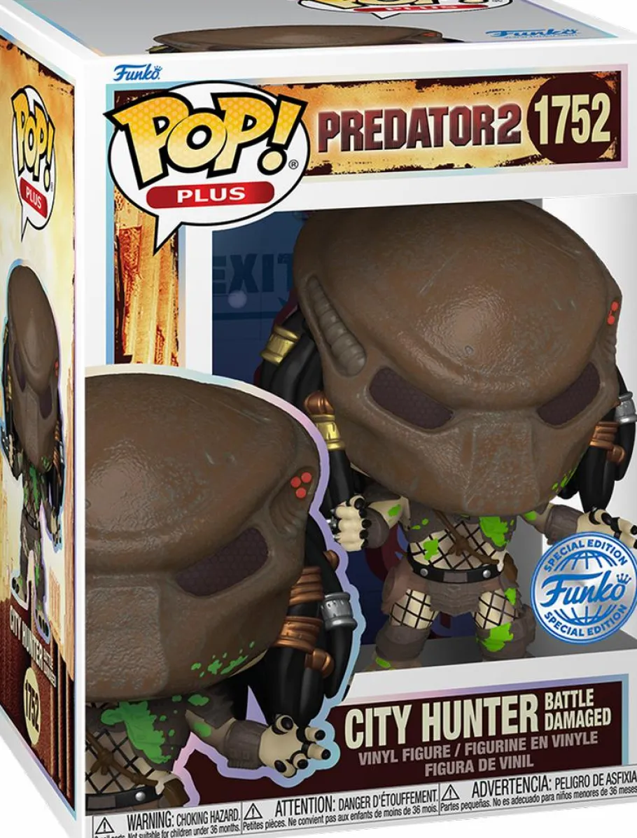 Standard Pop!>Predator 2 - City Hunter (Battled Damaged) Pop! Plus Vinyl Figure (Popcultcha Exclusive)