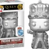 Standard Pop!>Queen - Freddie Mercury Platinum Metallic Pop! Vinyl Figure with Enamel Pin