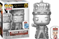 Standard Pop!>Queen - Freddie Mercury Platinum Metallic Pop! Vinyl Figure with Enamel Pin