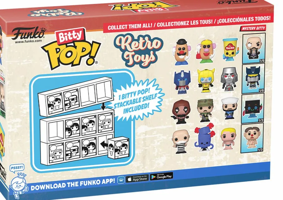Blind Box>Retro Toys - Zartan, Leatherneck, Shipwreck & Mystery Bitty Pop! Vinyl Figure 4-Pack