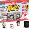 Blind Box>Rudolph the Red Nosed Reindeer Rudolph the Red-Nosed Reindeer (1964) - Santa, Mrs. Claus, Hermey & Mystery 60th Anniversary Bitty Pop! Vinyl Figure 4-Pack