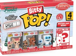 Blind Box>Rudolph the Red Nosed Reindeer Rudolph the Red-Nosed Reindeer (1964) - Bumble, Rudolph, Clarice & Mystery 60th Anniversary Bitty Pop! Vinyl Figure 4-Pack