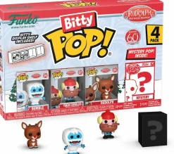 Blind Box>Rudolph the Red Nosed Reindeer Rudolph the Red-Nosed Reindeer (1964) - Bumble, Rudolph, Yukon & Mystery 60th Anniversary Bitty Pop! Vinyl Figure 4-Pack