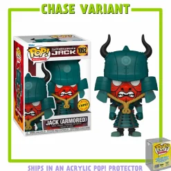 Pop! Chases, Vault, Limited Editions, Ppp Items>Samurai Jack - Jack Armoured Pop! Vinyl Figure in Acrylic Pop! Protector (Chase Variant)