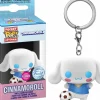 Pop! Keychains>Sanrio - Cinnamoroll with Soccer Ball Flocked Pocket Pop! Keychain