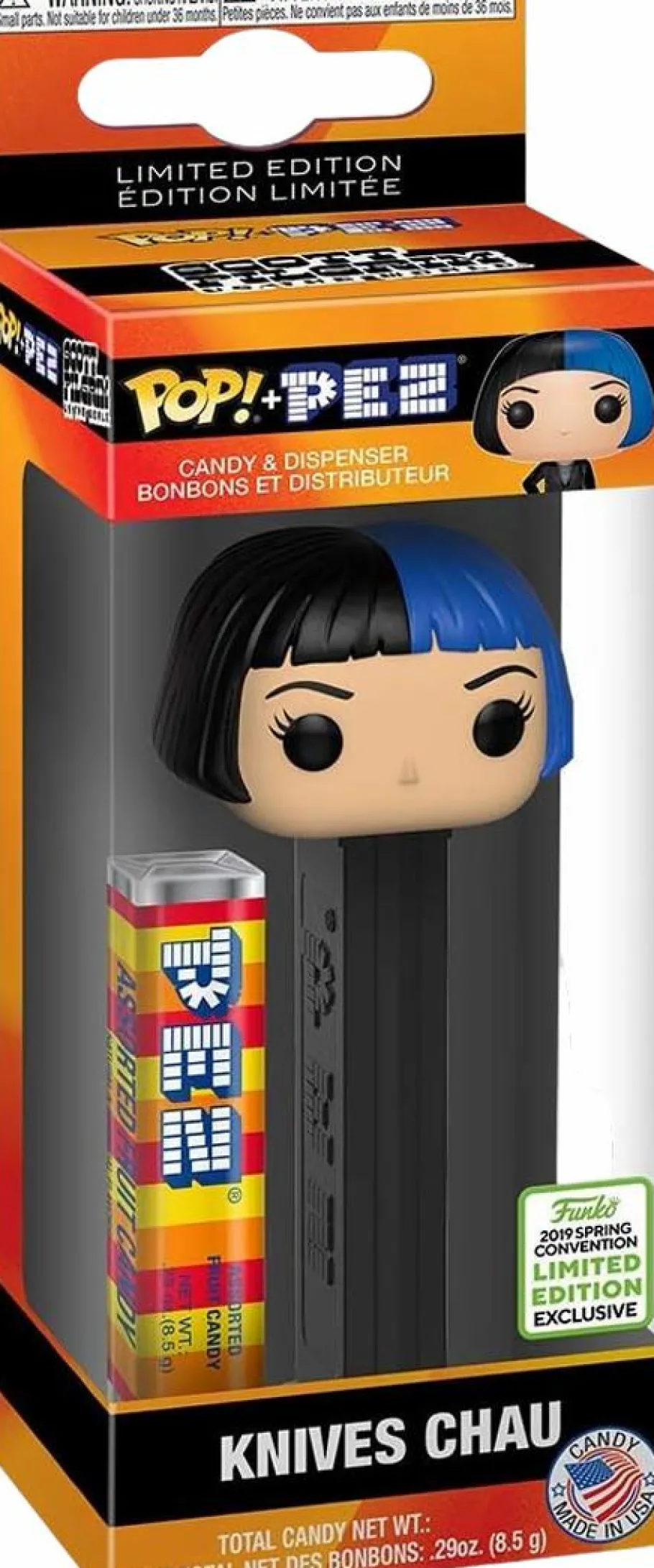Funko Convention Exclusives>Scott Pilgrim vs. the World - Knives Chau Pop! Pez Dispenser (2019 Spring Convention Exclusive)