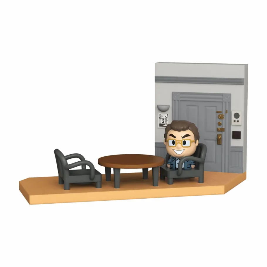 Designer Plush>Seinfeld - Newman with Jerry’s Apartment Diorama Mini Moments Vinyl Figure