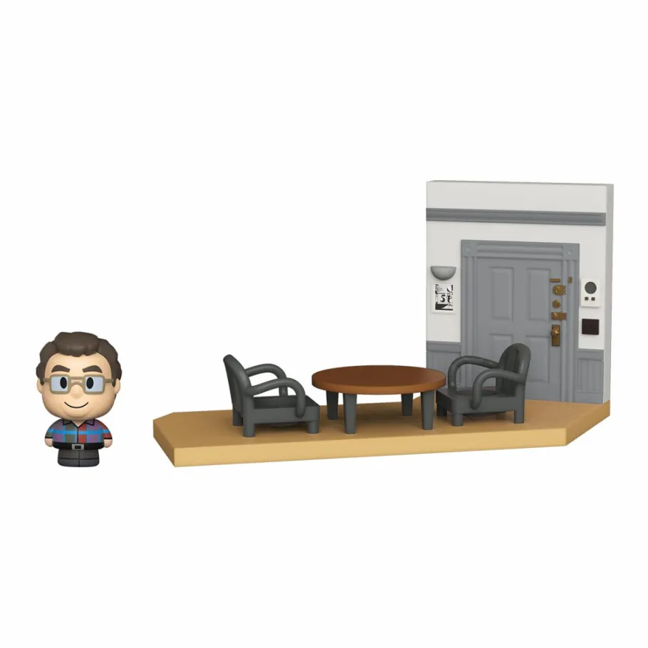 Designer Plush>Seinfeld - Newman with Jerry’s Apartment Diorama Mini Moments Vinyl Figure