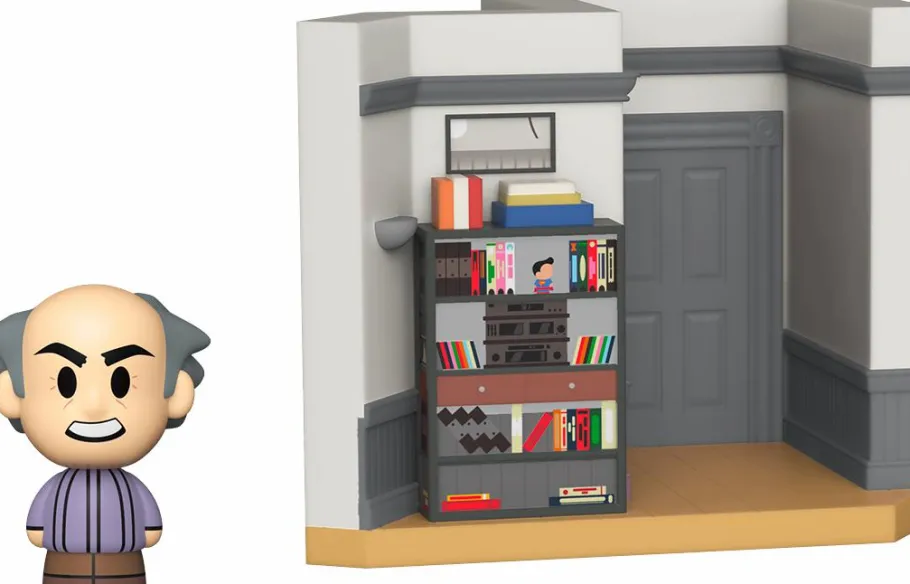 Designer Plush>Seinfeld - Uncle Leo with Jerry’s Apartment Diorama Mini Moments Vinyl Figure