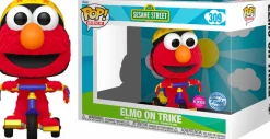 Pop! Rides & Town>Sesame Street - Elmo on Trike Flocked Pop! Rides Vinyl Figure