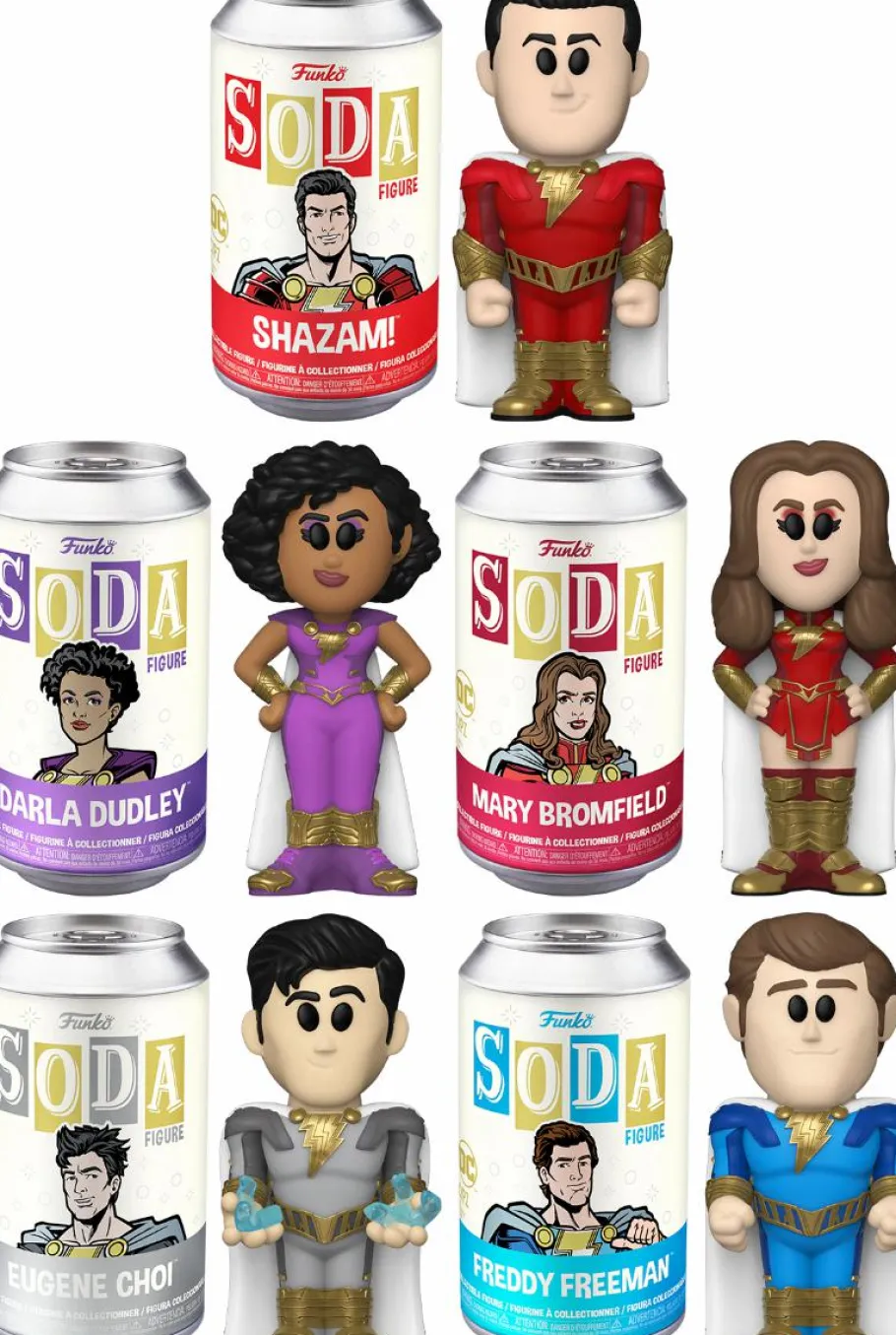 Designer Vinyl>Shazam! Fury of the Gods (2023) - Go Fight For The World SODA Vinyl Figure Bundle (Set of 5)
