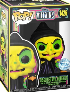 Standard Pop!>Snow White and the Seven Dwarves Snow White (1937) - Disguised Evil Queen with Raven Blacklight Pop! Vinyl Figure