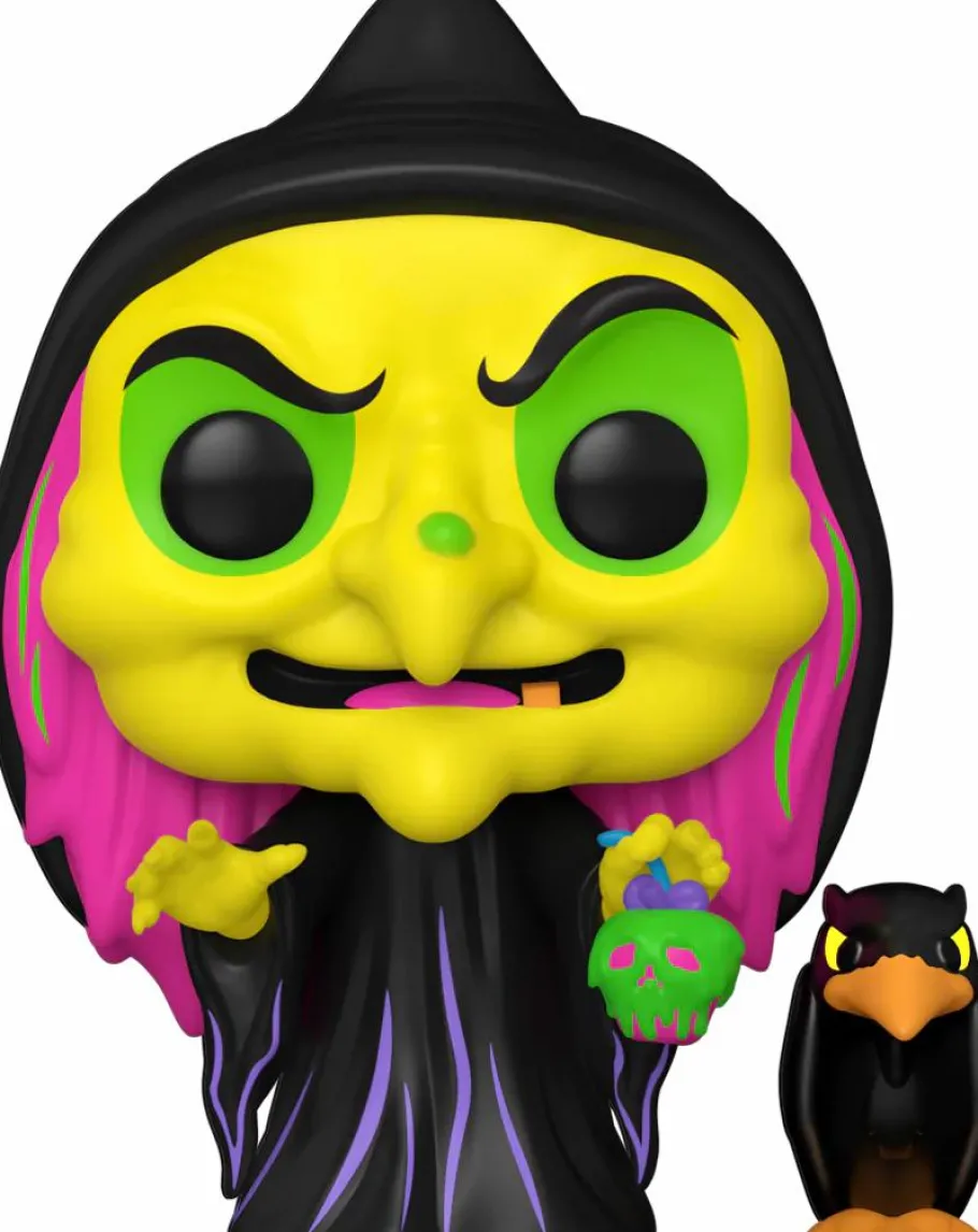 Standard Pop!>Snow White and the Seven Dwarves Snow White (1937) - Disguised Evil Queen with Raven Blacklight Pop! Vinyl Figure