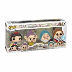 Standard Pop!>Snow White and the Seven Dwarves Snow White and the Seven Dwarfs (1937) - Dopey, Sleepy, Doc & Snow White Diamond Glitter Pop! Vinyl Figure 4-Pack