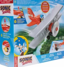 Designer Vinyl>Sonic the Hedgehog - Classic Sonic with Tornado Biplane 2.5" Scale Action Figure Vehicle Playset