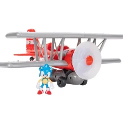 Designer Vinyl>Sonic the Hedgehog - Classic Sonic with Tornado Biplane 2.5" Scale Action Figure Vehicle Playset