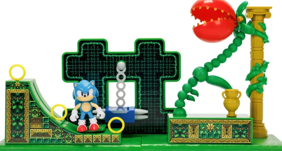 Designer Vinyl>Sonic the Hedgehog - Classic Sonic with Stardust Speedway Zone Diorama 2.5" Scale Action Figure Playset