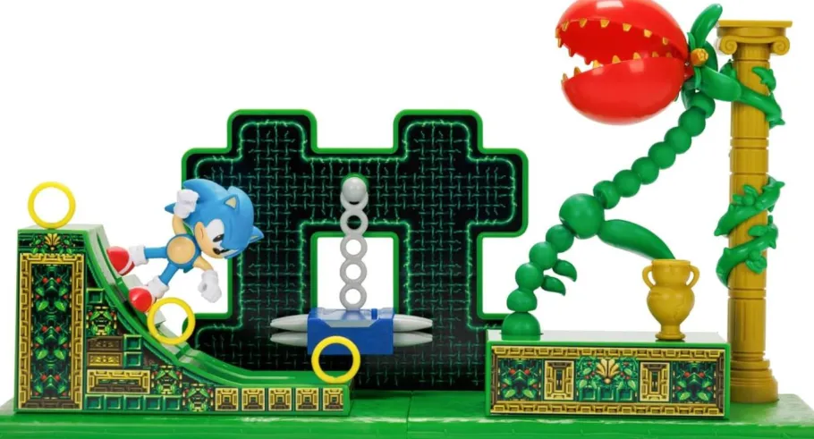 Designer Vinyl>Sonic the Hedgehog - Classic Sonic with Stardust Speedway Zone Diorama 2.5" Scale Action Figure Playset