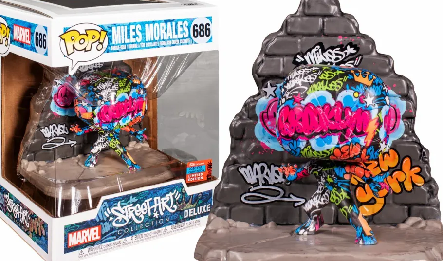 Funko Convention Exclusives>Spider-Man - Miles Morales Graffiti Street Art Collection Deluxe Pop! Vinyl Figure (2020 Fall Convention Exclusive)