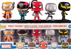 Pop! Bundles>Spider-Man - Prodigy, The Hornet, Prince of Arachne, Spider-Armor Mk I & Spider-Armor Mk II Pop! Vinyl Figure 5-Pack