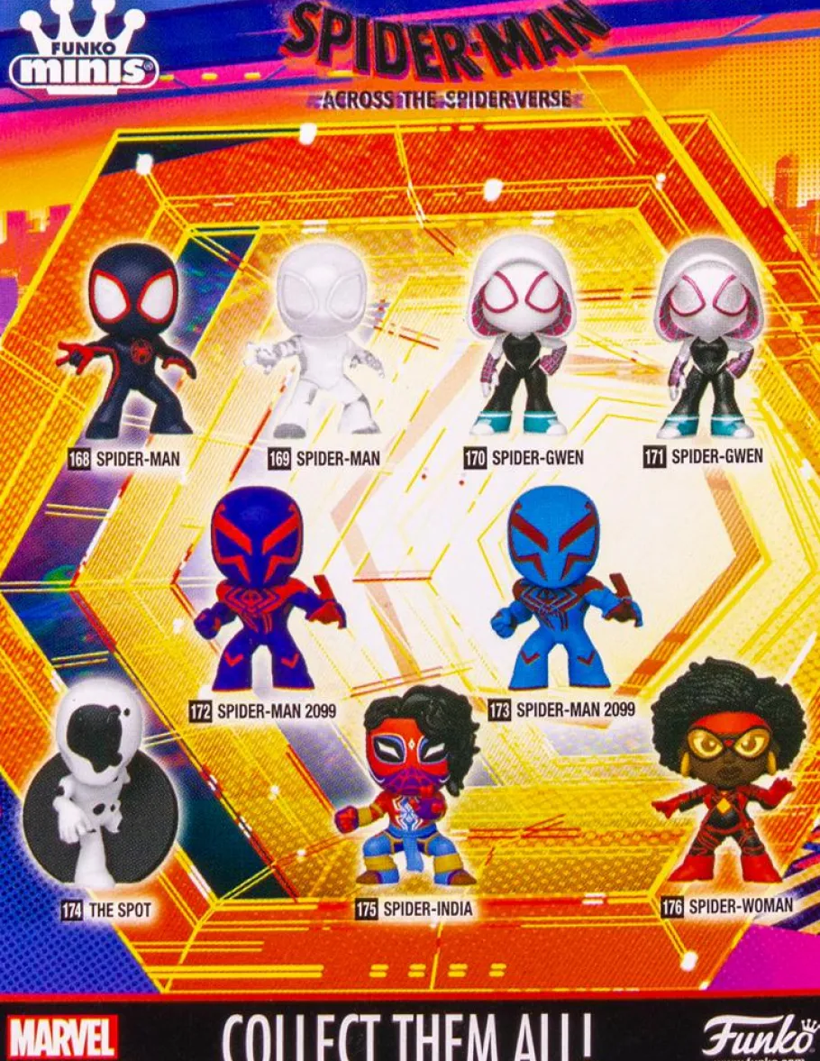 Collector & Mystery Boxes>Spider-Man : Across the Spider-Verse (2023) - Funko Minis 3" Vinyl Figure (Mystery Single Unit)