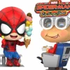 Cosbaby>Spider-Man : Far From Home - & Movbi Cosbaby 3.75” Hot Toys Bobble-Head Figure 2-Pack