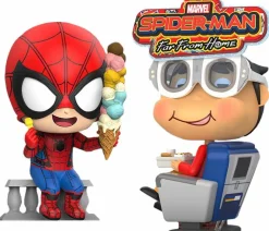 Cosbaby>Spider-Man : Far From Home - & Movbi Cosbaby 3.75” Hot Toys Bobble-Head Figure 2-Pack