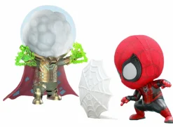 Cosbaby>Spider-Man : Far From Home - & Mysterio Cosbaby 3.75” Hot Toys Bobble-Head Figure 2-Pack
