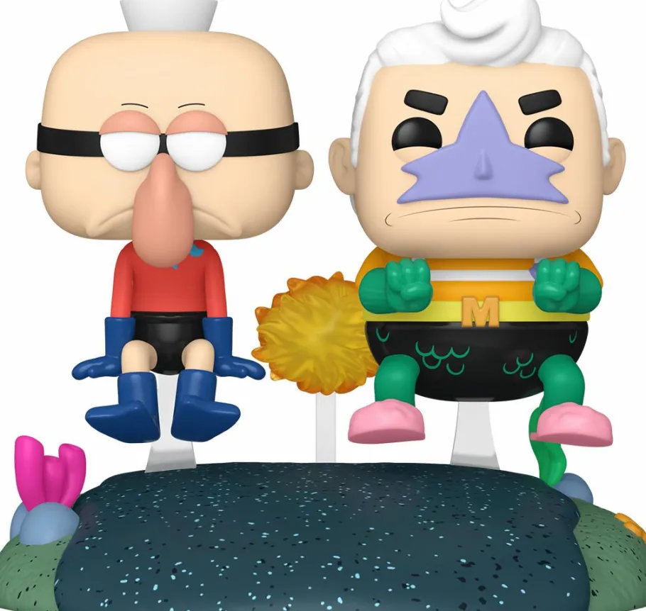 Pop! Rides & Town>SpongeBob SquarePants - Mermaid Man & Barnacle Boy with Invisible Car Pop! Rides Vinyl Figure