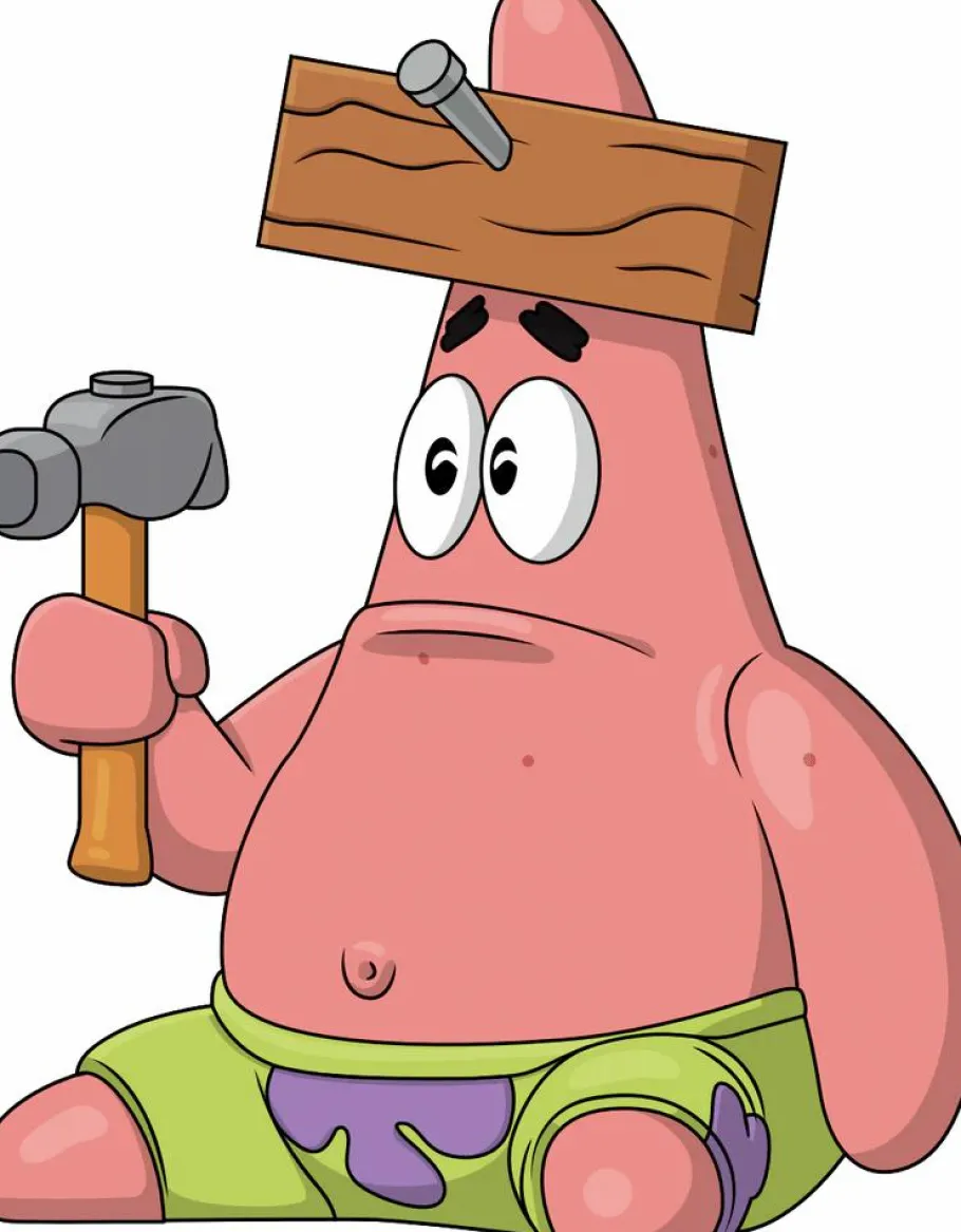 Designer Vinyl>SpongeBob SquarePants - Nail in Head Patrick 4" Vinyl Figure