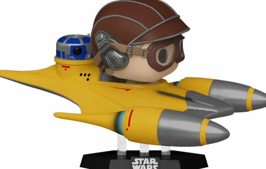 Pop! Rides & Town>Star Wars - Anakin Skywalker in Naboo Starfighter with R2-D2 Pop! Rides Vinyl Figure