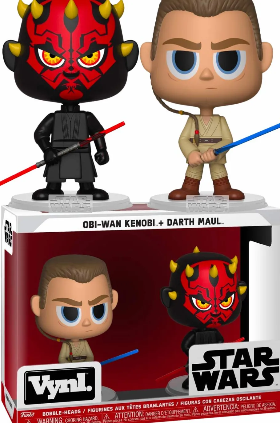 Designer Vinyl>Star Wars - Darth Maul and Obi-Wan Kenobi Vynl. Vinyl Figure 2-Pack