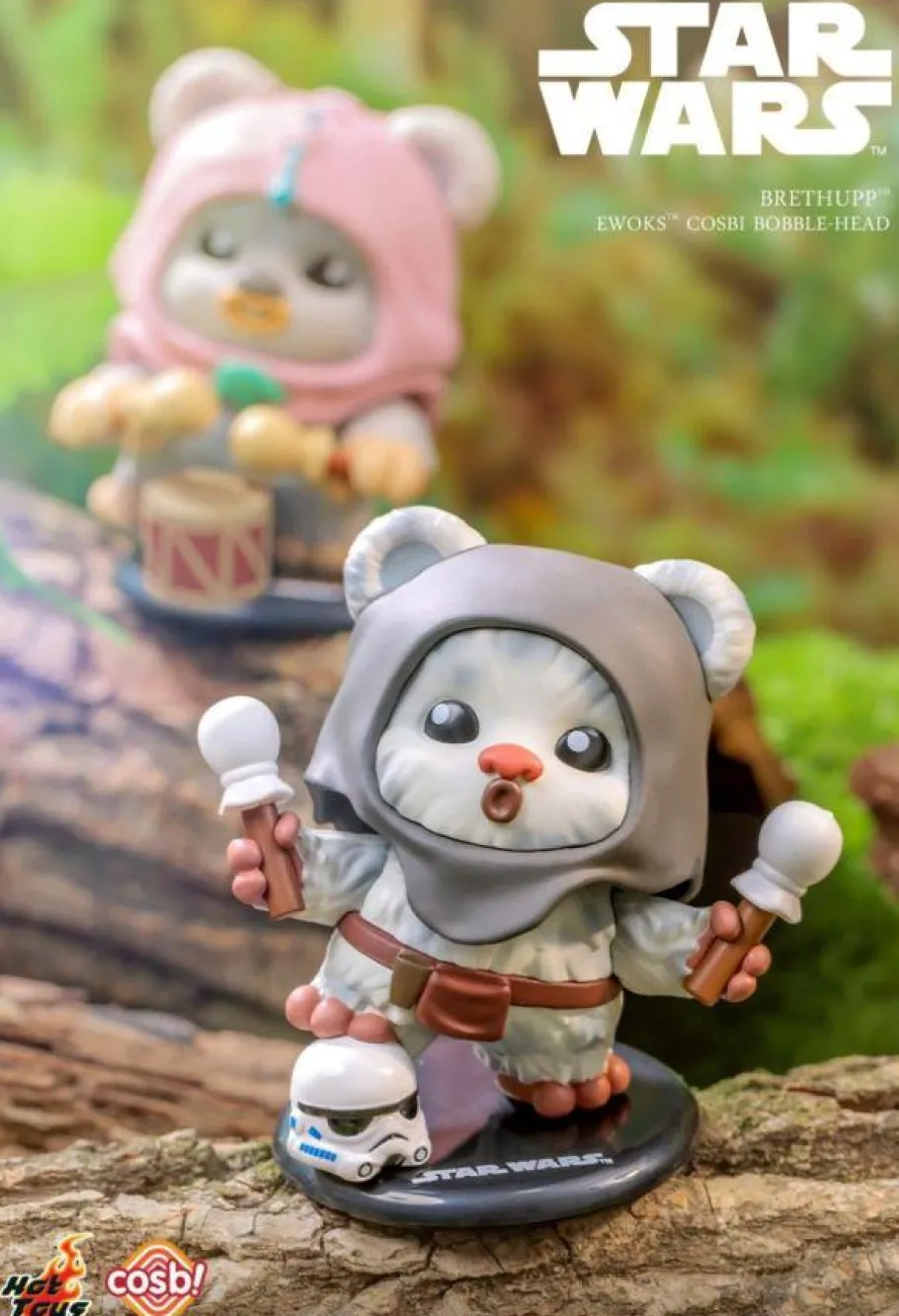 Cosbaby>Star Wars - Ewok Cosbi Bobble-Head Collection Blind Box Hot Toys Figure (Display of 8)