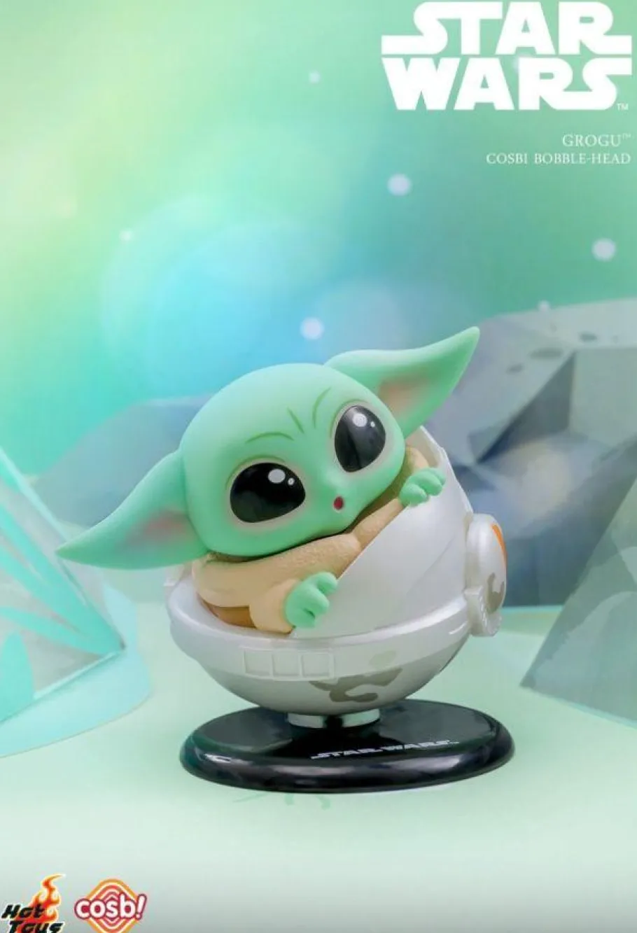 Cosbaby>Star Wars - Grogu Cosbi Bobble-Head Collection Blind Box Hot Toys Figure (Display of 8)