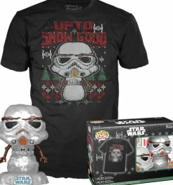 Pop! & Tee Sets>Star Wars - Holiday Stormtrooper Metallic Pop! Vinyl Figure & T-Shirt Box Set