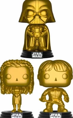Standard Pop!>Star Wars - Luke Skywalker Metallic Gold Pop! Vinyl Figure