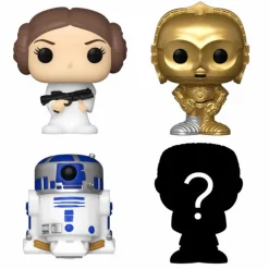 Pop! Bundles>Star Wars - Princess Leia, R2-D2, C-3PO & Mystery Bitty Pop! Vinyl Figure 4-Pack
