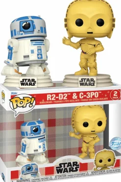 Standard Pop!>Star Wars - Retro Reimagined R2-D2 & C-3PO Disney 100th Pop! Vinyl 2-Pack