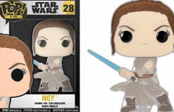 Pop! Home & Accessories>Star Wars - Rey Glow in the Dark 4” Pop! Enamel Pin