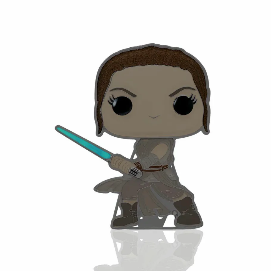 Pop! Home & Accessories>Star Wars - Rey Glow in the Dark 4” Pop! Enamel Pin