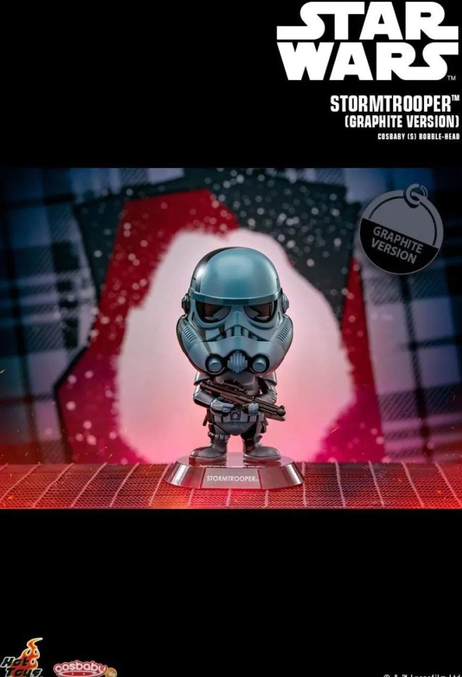 Cosbaby>Star Wars - Stormtrooper (Graphite Version) Cosbaby (S) Hot Toys Figure