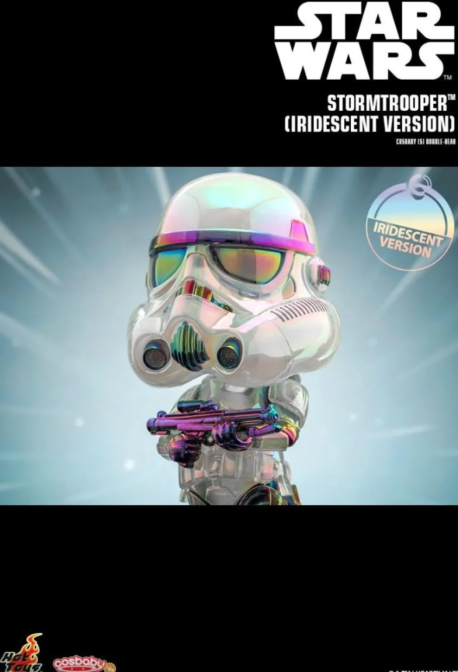 Cosbaby>Star Wars - Stormtrooper (Iridescent Version) Cosbaby (S) Hot Toys Bobble Head Figure