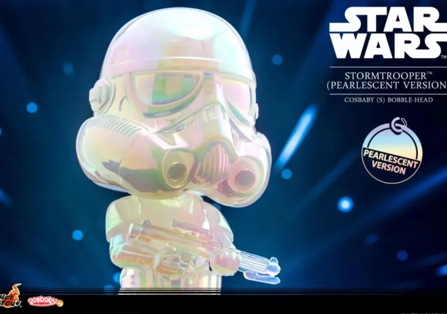 Cosbaby>Star Wars - Stormtrooper (Pearlescent Version) Cosbaby (S) Hot Toys Bobble Head Figure