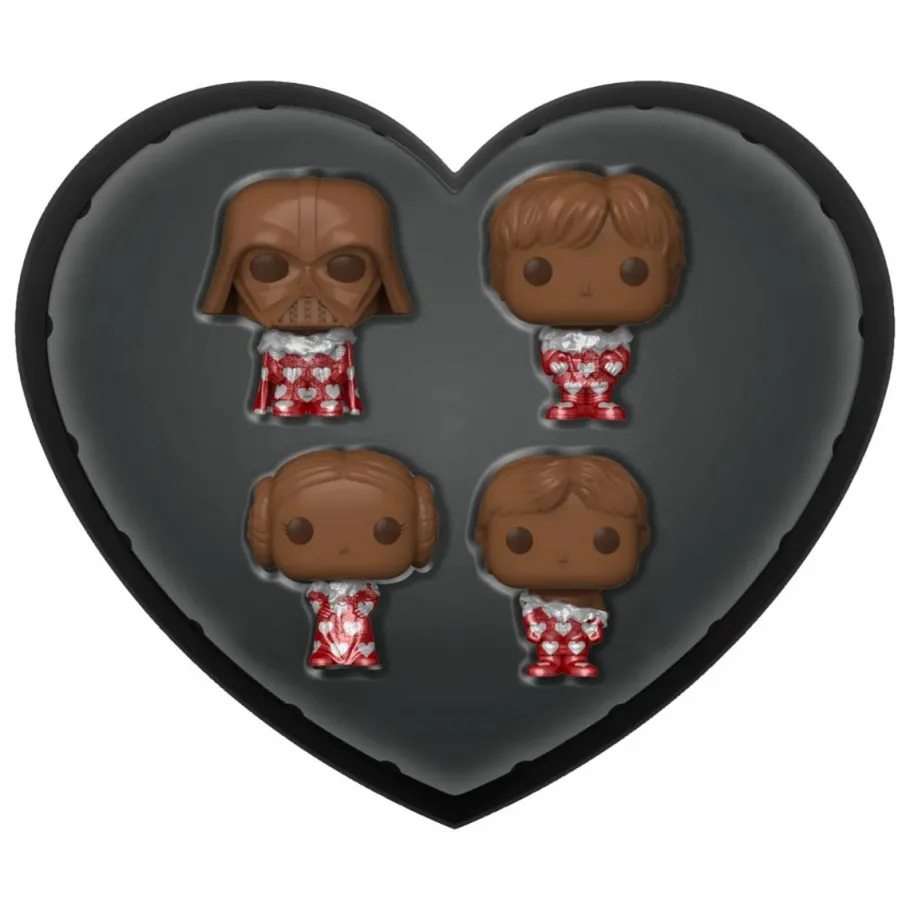 Designer Vinyl>Star Wars - Valentines 2024 (Chocolate) Pocket Pop! Box 4-Pack