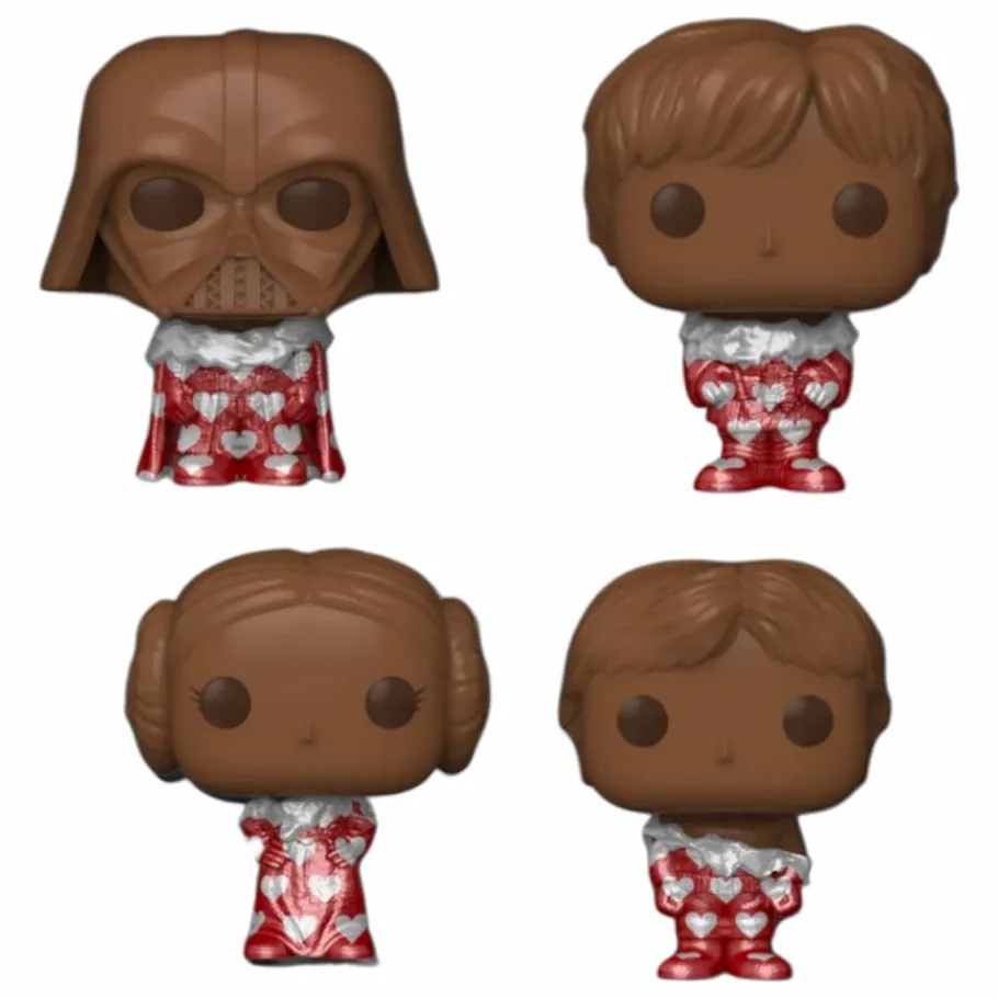 Designer Vinyl>Star Wars - Valentines 2024 (Chocolate) Pocket Pop! Box 4-Pack