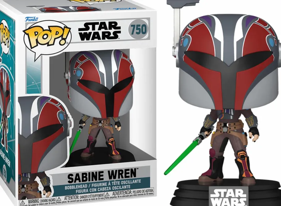 Standard Pop!>Star Wars : Ahsoka - Sabine Wren with Mandalorian Helmet Pop! Vinyl Figure