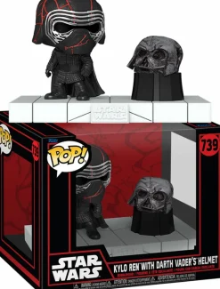 Pop! Deluxe>Star Wars : Dark Side - Kylo Ren with Darth Vader's Helmet Deluxe Pop! Vinyl Figure